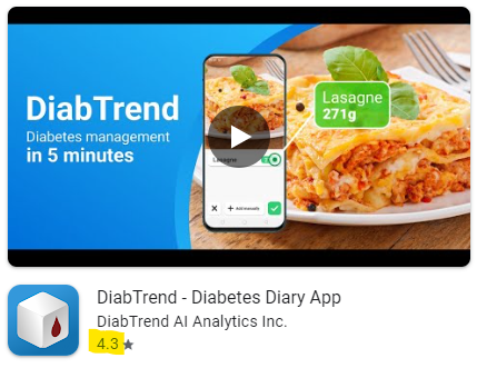 the best diabetes android app diabtrend play store