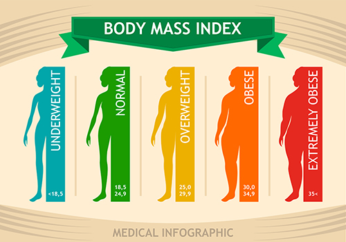 BMI (Body Mass Index) ranges for females